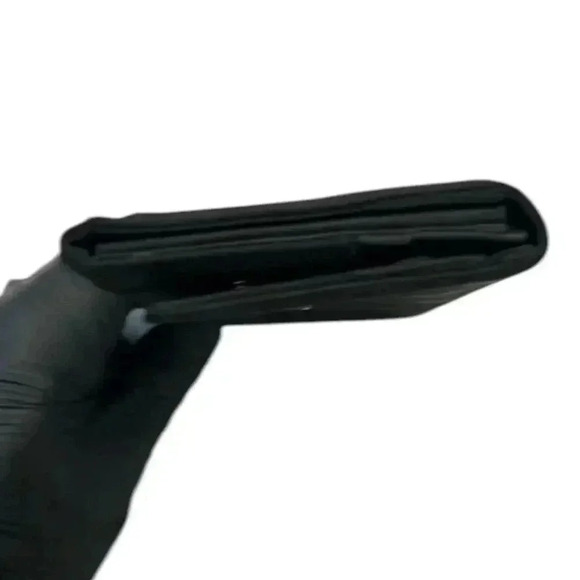 PRADA Tessuto AUTHENTIC Italian Black Nylon Continental Women’s Wallet GUC - Picture 6 of 12